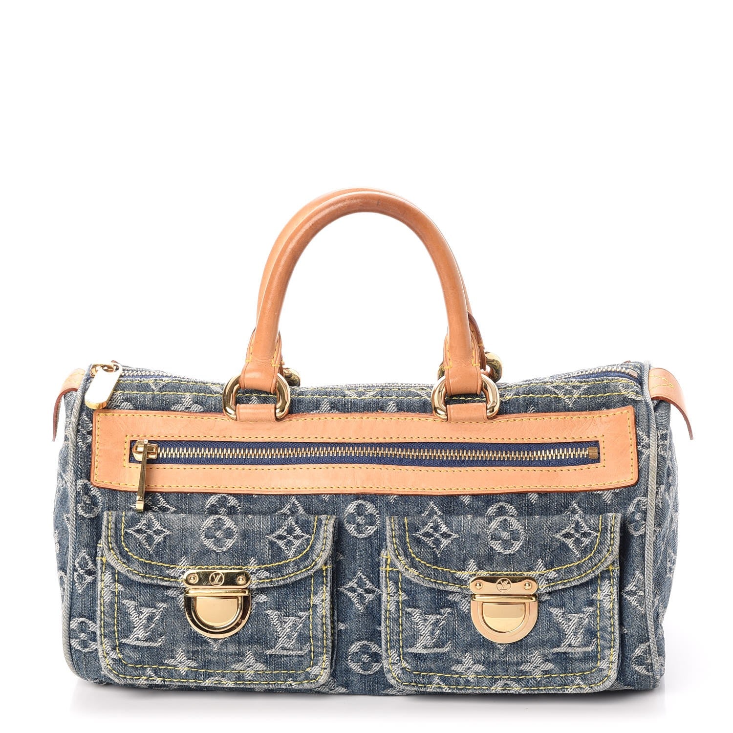 Louis Vuitton Monogram Denim Neo Speedy Blue 1 of 7