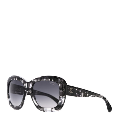 Chanel Acetate Square Plaid Frame Sunglasses 5324 Grey 1 of 7