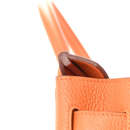 Hermes Taurillon Clemence Birkin 30 Orange 13 of 18
