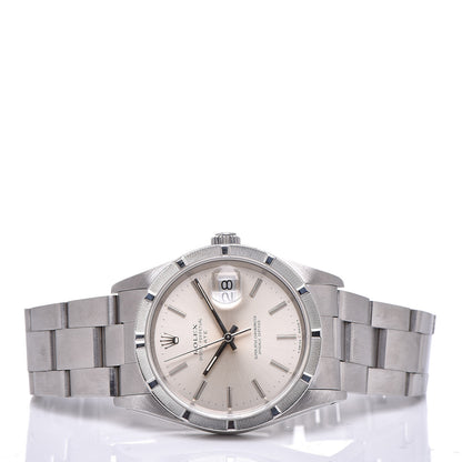 Rolex Stainless Steel 34mm Oyster Perpetual Date Watch Silver 15210 3 of 6