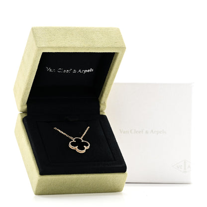 Van Cleef & Arpels 18K Yellow Gold Black Onyx Vintage Alhambra Pendant Necklace 6 of 6