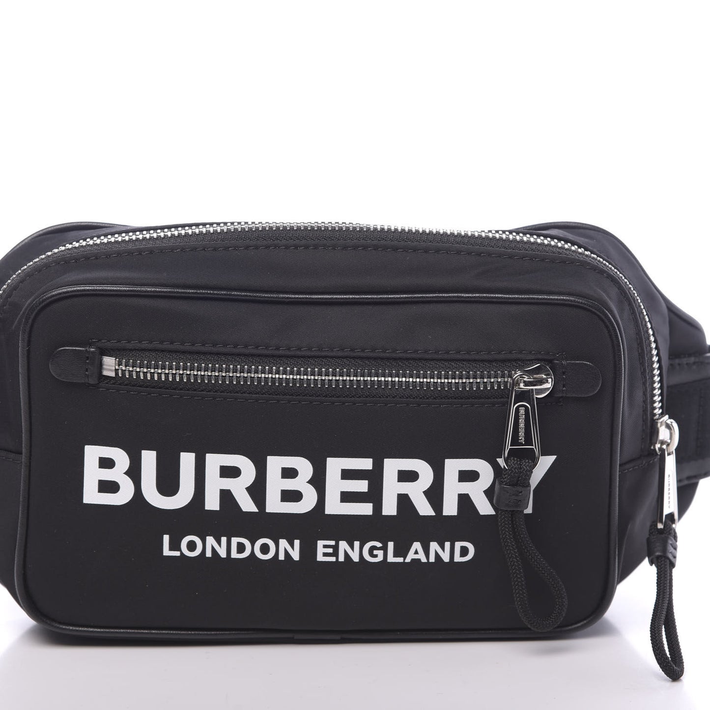 Econyl Logo Print Bum Bag Black