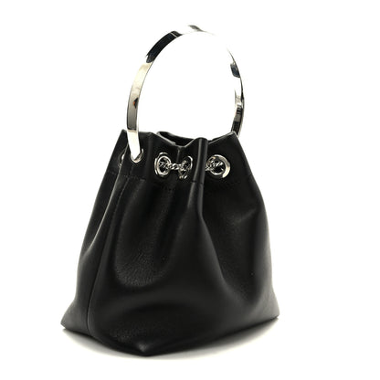 Jimmy Choo Calfskin Bon Bon Bag Bucket Bag Black 3 of 9