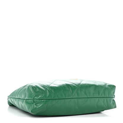 Chanel Shiny Calfskin Quilted Small Chanel 22 Green 5 of 14