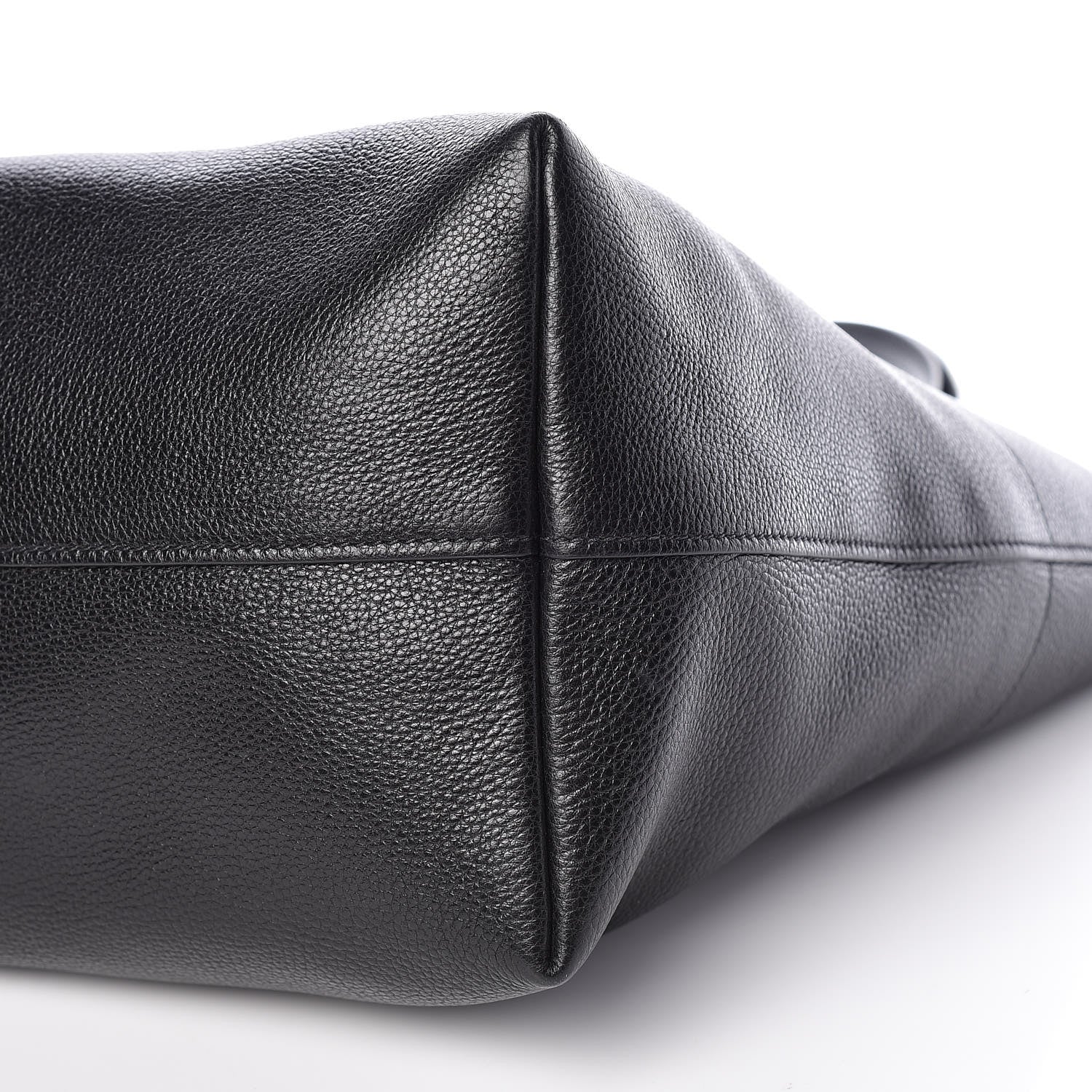 Prada Vitello Daino Zip Shopping Tote Black 10 of 11