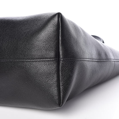 Prada Vitello Daino Zip Shopping Tote Black 10 of 11