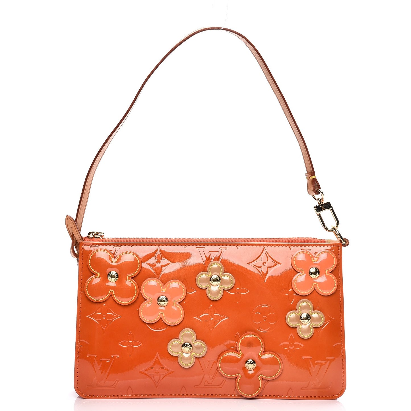Vernis Lexington Fleurs Pochette Orange