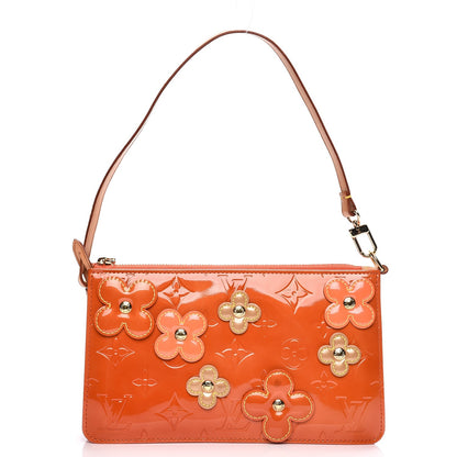 Louis Vuitton Vernis Lexington Fleurs Pochette Orange 1 of 9