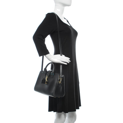 Saint Laurent Calfskin Monogram Baby Cabas Black 2 of 9