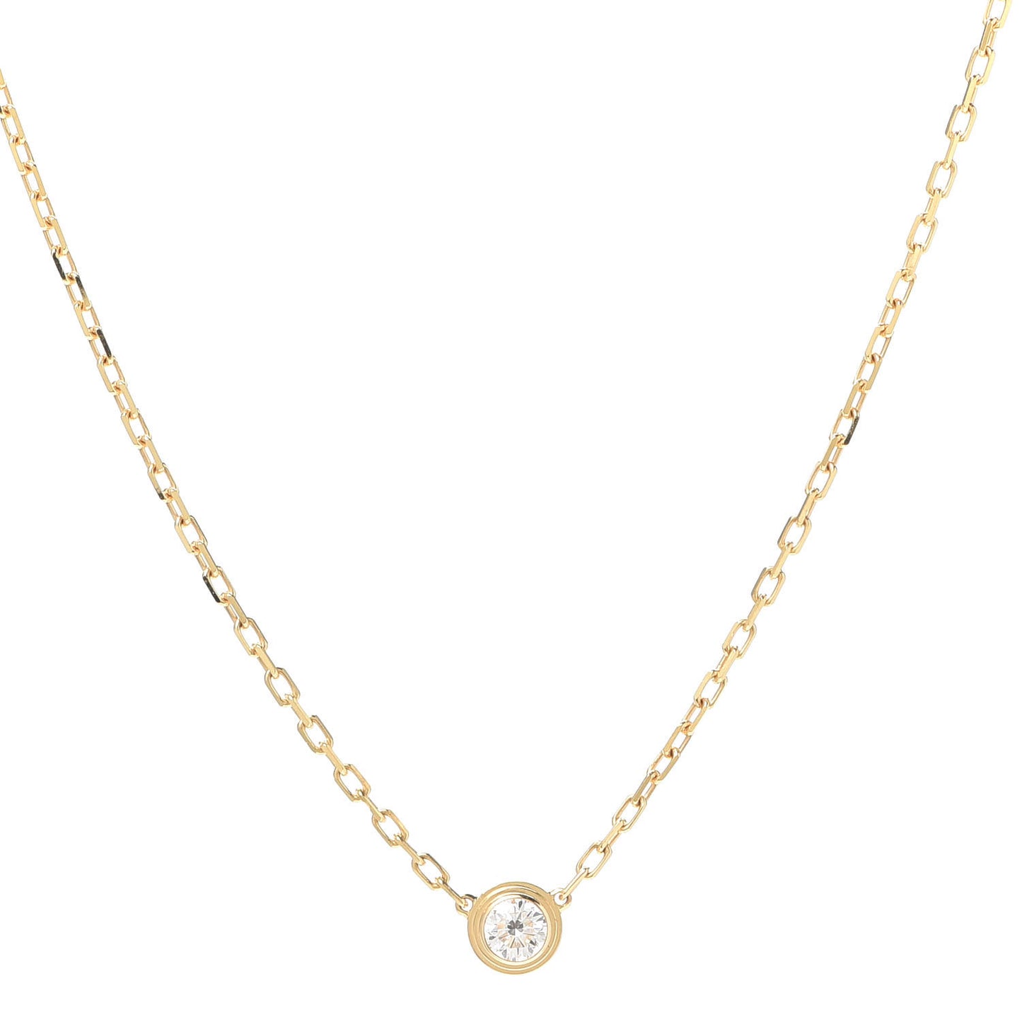 18K Yellow Gold Diamond SM D'Amour Pendant Necklace