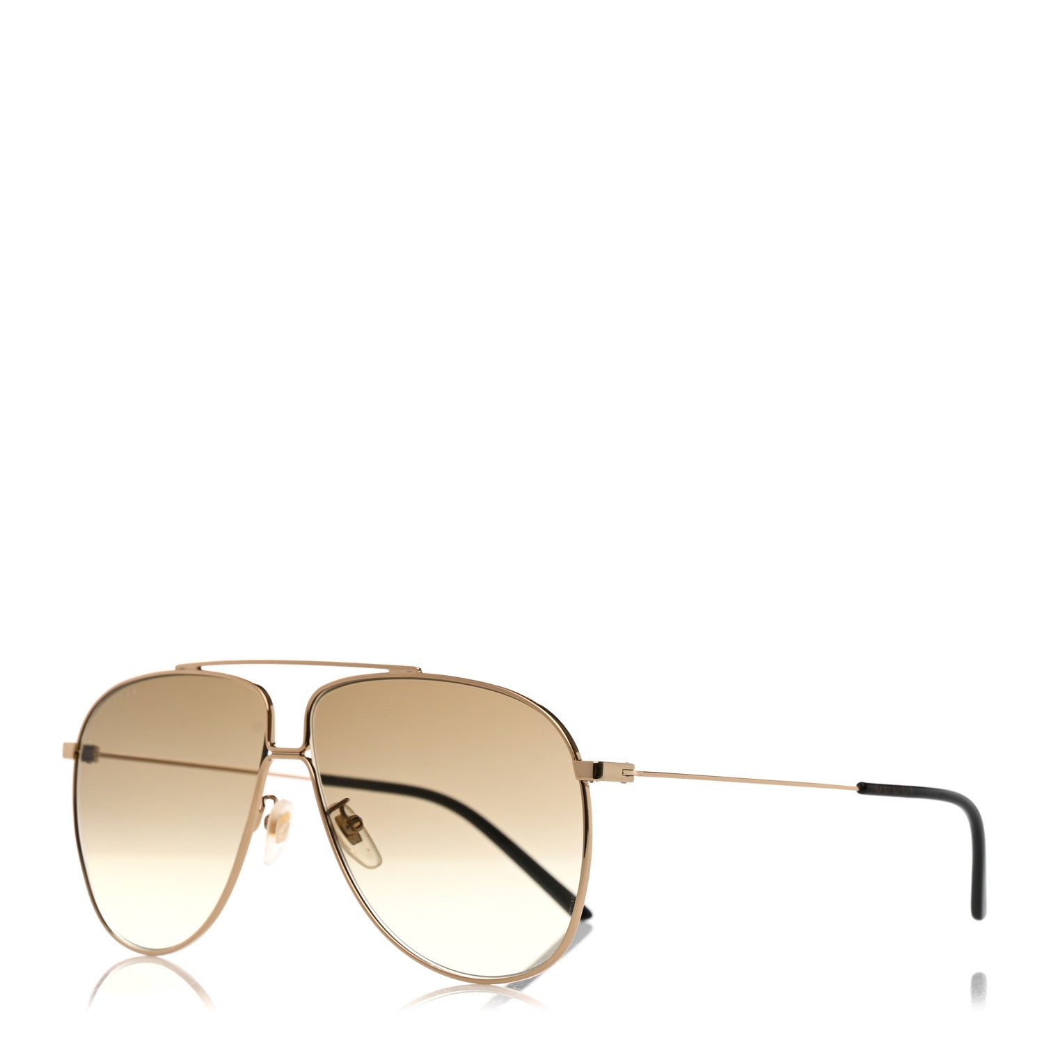 Gucci Metal Aviator Sunglasses Gold 1 of 8
