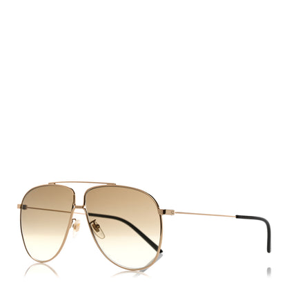 Gucci Metal Aviator Sunglasses Gold 1 of 8