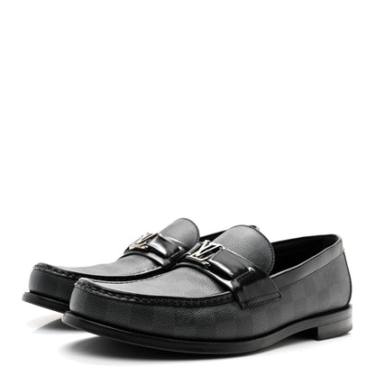 Louis Vuitton Damier Graphite Calfskin Mens Major Loafers 8 3 of 10