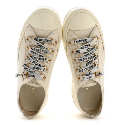 Christian Dior Canvas Walk'N'Dior Low Top Sneakers 36.5 White 2 of 9