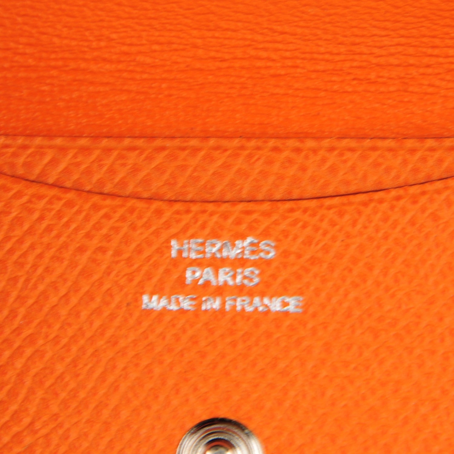 Hermes Epsom Envelope Card Holder Orange 5 of 7