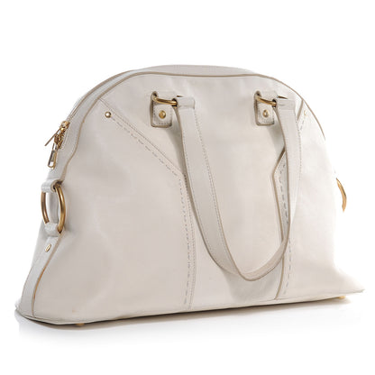 Saint Laurent Leather Large Muse Ivory 3 of 11