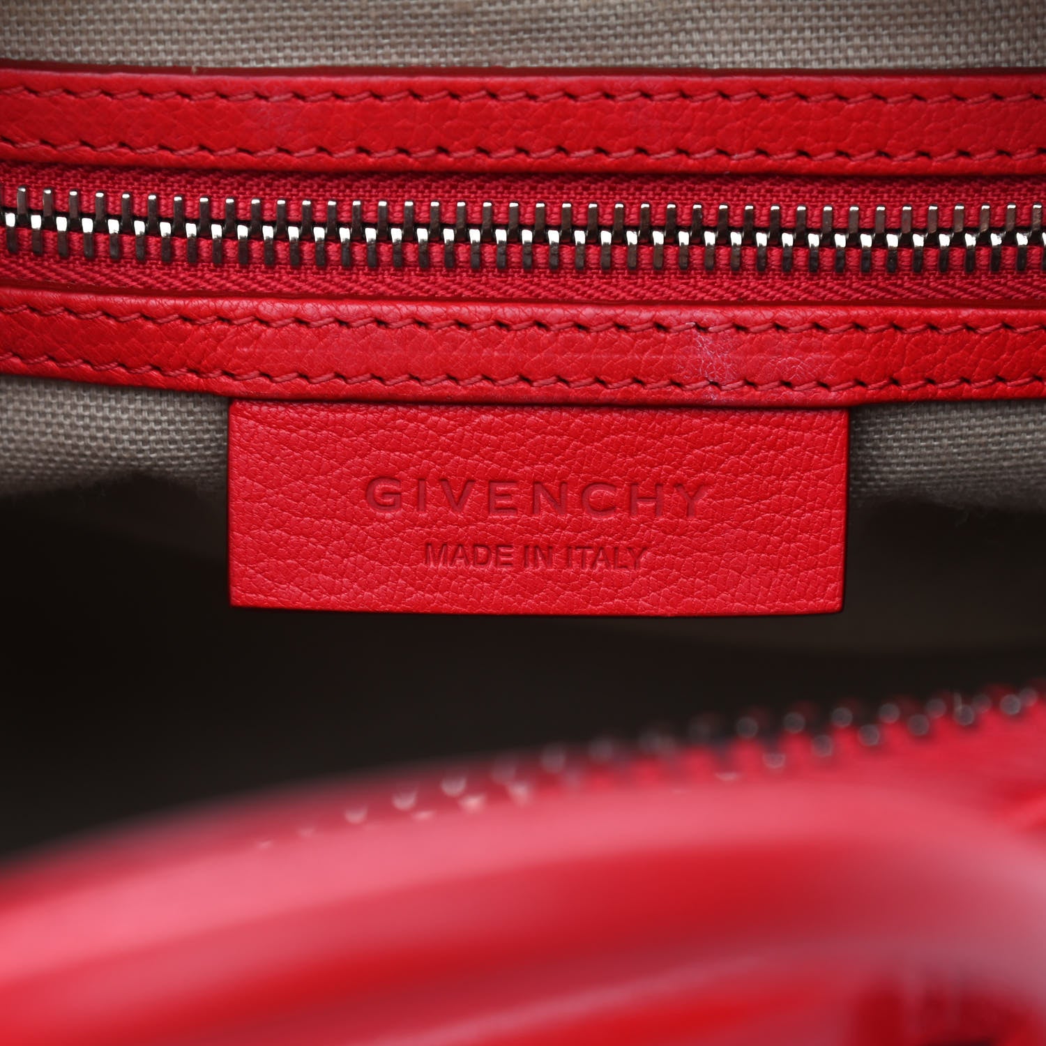 Givenchy Sugar Goatskin Mini Antigona Red 8 of 12