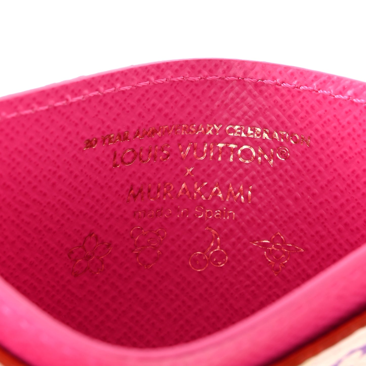 LV X TM Monogram Multicolor Card Holder Kawaii Pink