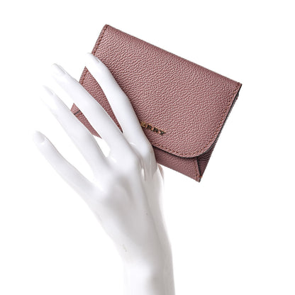 Burberry Soft Grain Calfskin Haymarket Check Mayfield Card Case Dusty Pink 3 of 7