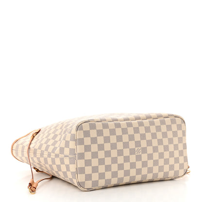 Louis Vuitton Damier Azur Neo Neverfull MM Rose Ballerine 4 of 13