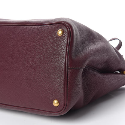 Prada Vitello Daino Tote Granato 7 of 9