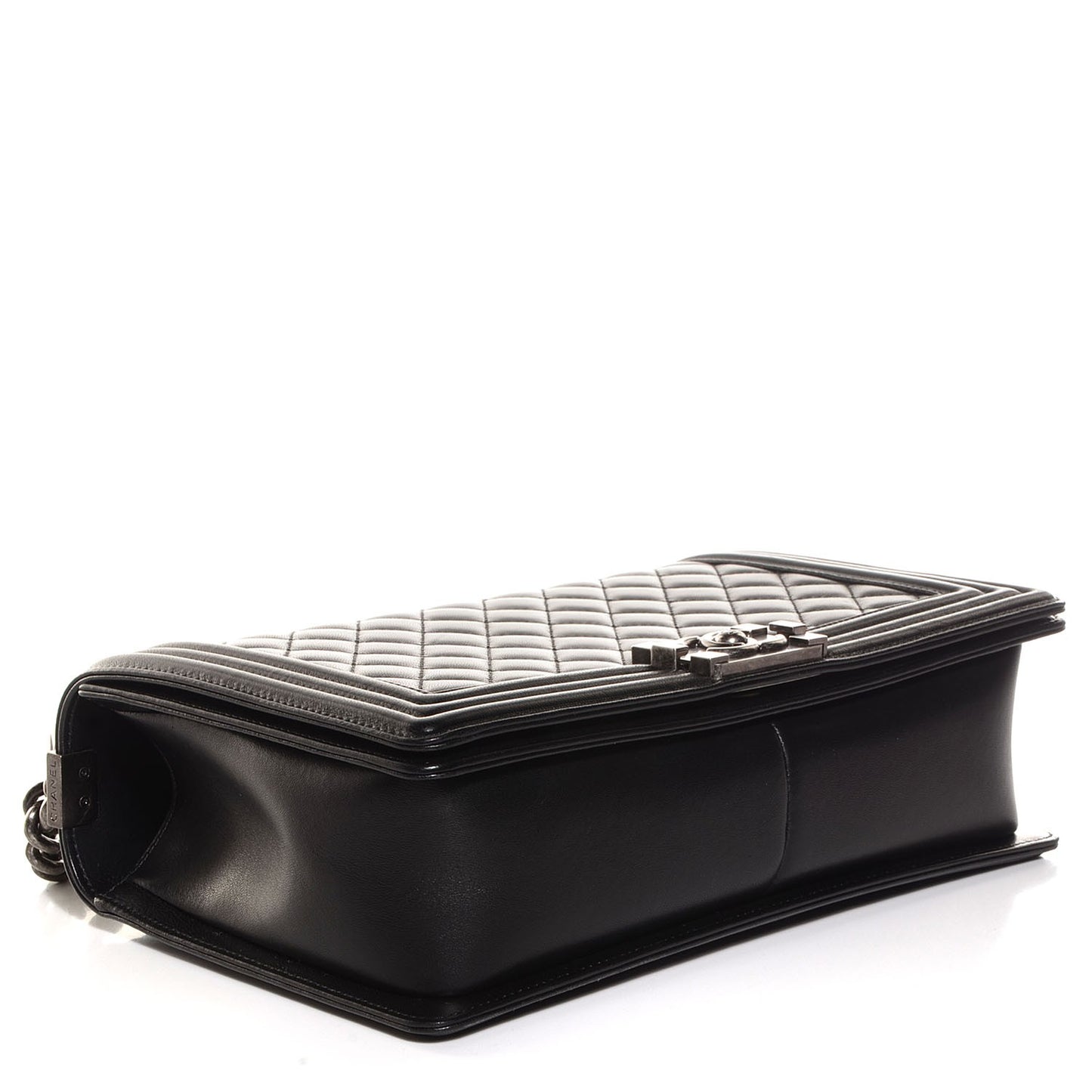 Lambskin Quilted New Medium Boy Flap Black