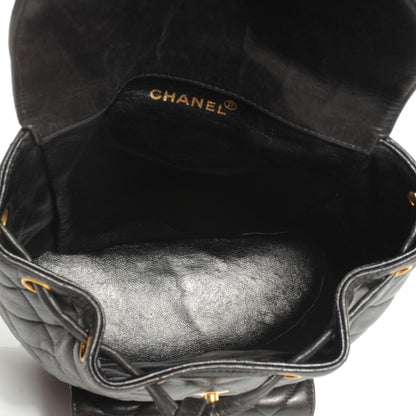 Chanel Lambskin Quilted Backpack Black 5 of 7