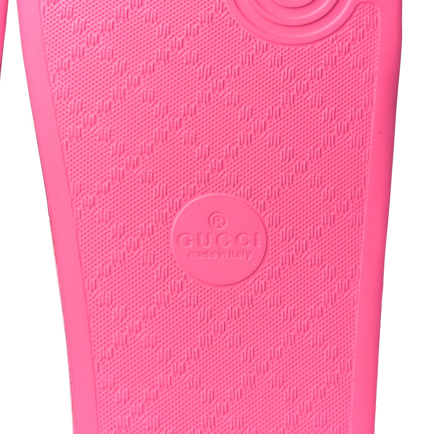 Rubber Womens Logo Slide Sandals 41 Fuchsia