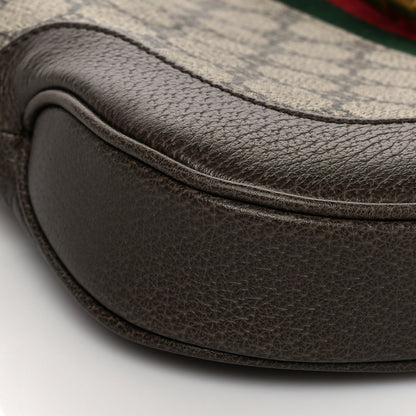 Gucci X BALENCIAGA BB Supreme Monogram Calfskin Web Small Jackie 1961 Hobo Beige Ebony 9 of 11