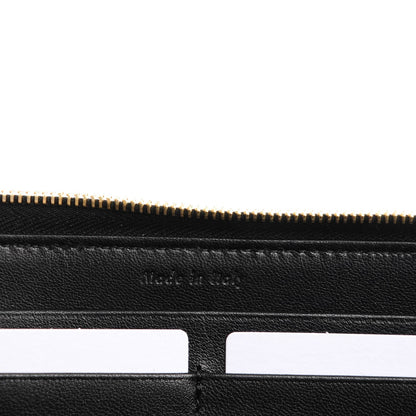 Celine Lambskin Large Zip Around Multifunction Wallet Black 6 of 7