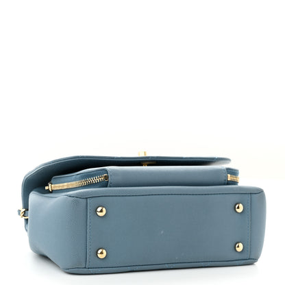 Chanel Caviar Quilted Medium Business Affinity Flap Blue 4 of 11