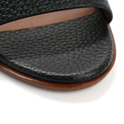 Valentino Garavani Grained Calfskin Rockstud Ankle Strap 5/105mm Sandals 39 Black 15 of 16