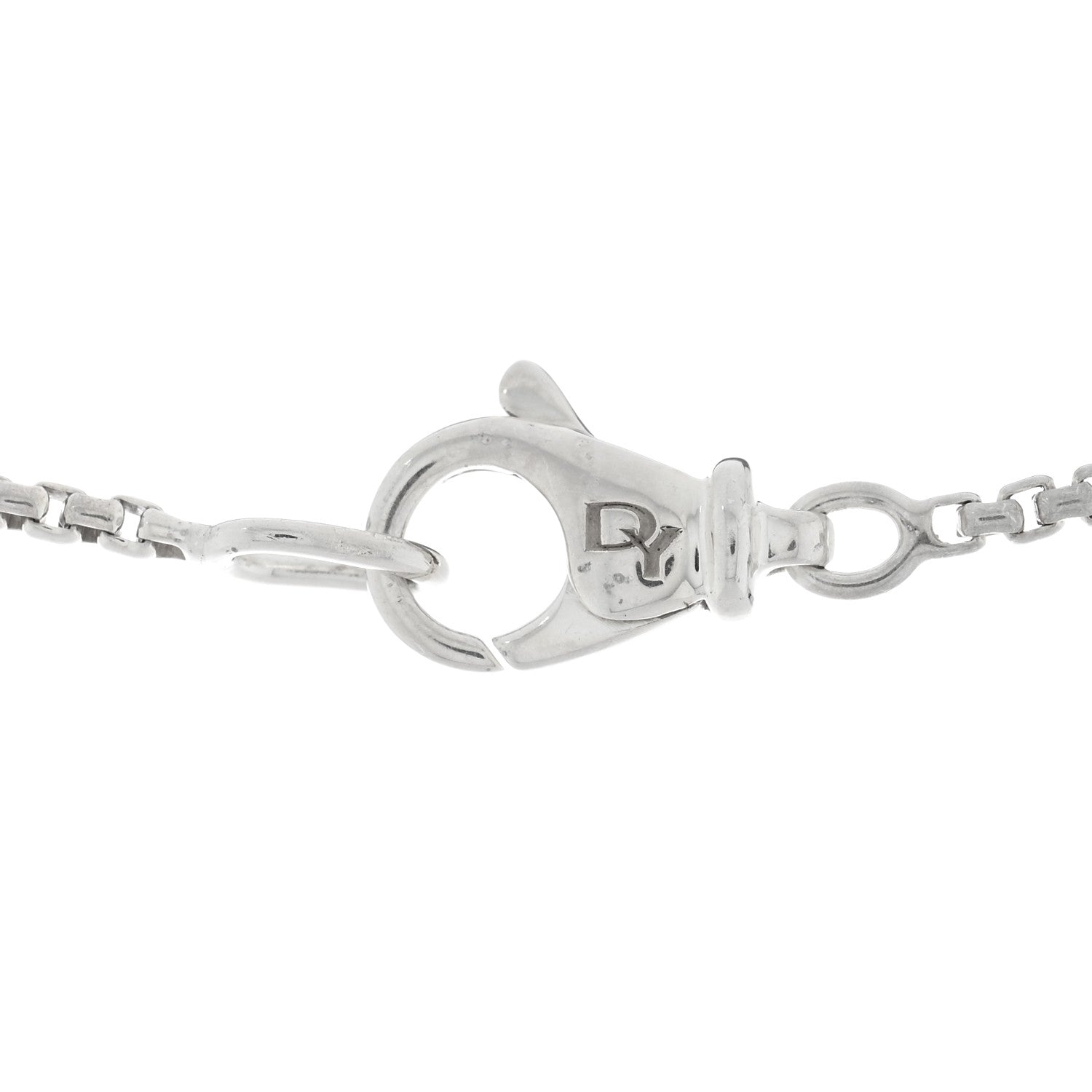 David Yurman Sterling Silver 1.7mm Baby Box Chain Necklace 18" 4 of 5