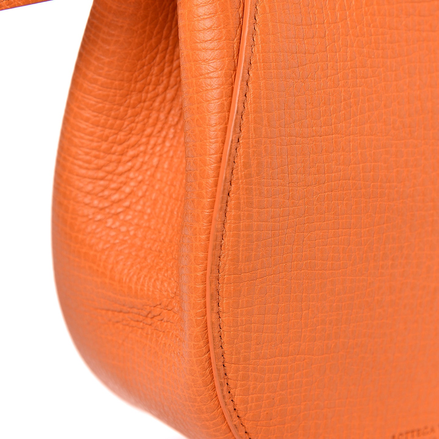 Palmellato Calfskin Rounded Belt Bag Light Orange