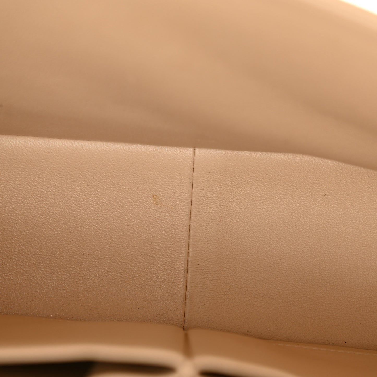 Caviar Quilted Jumbo Double Flap Beige