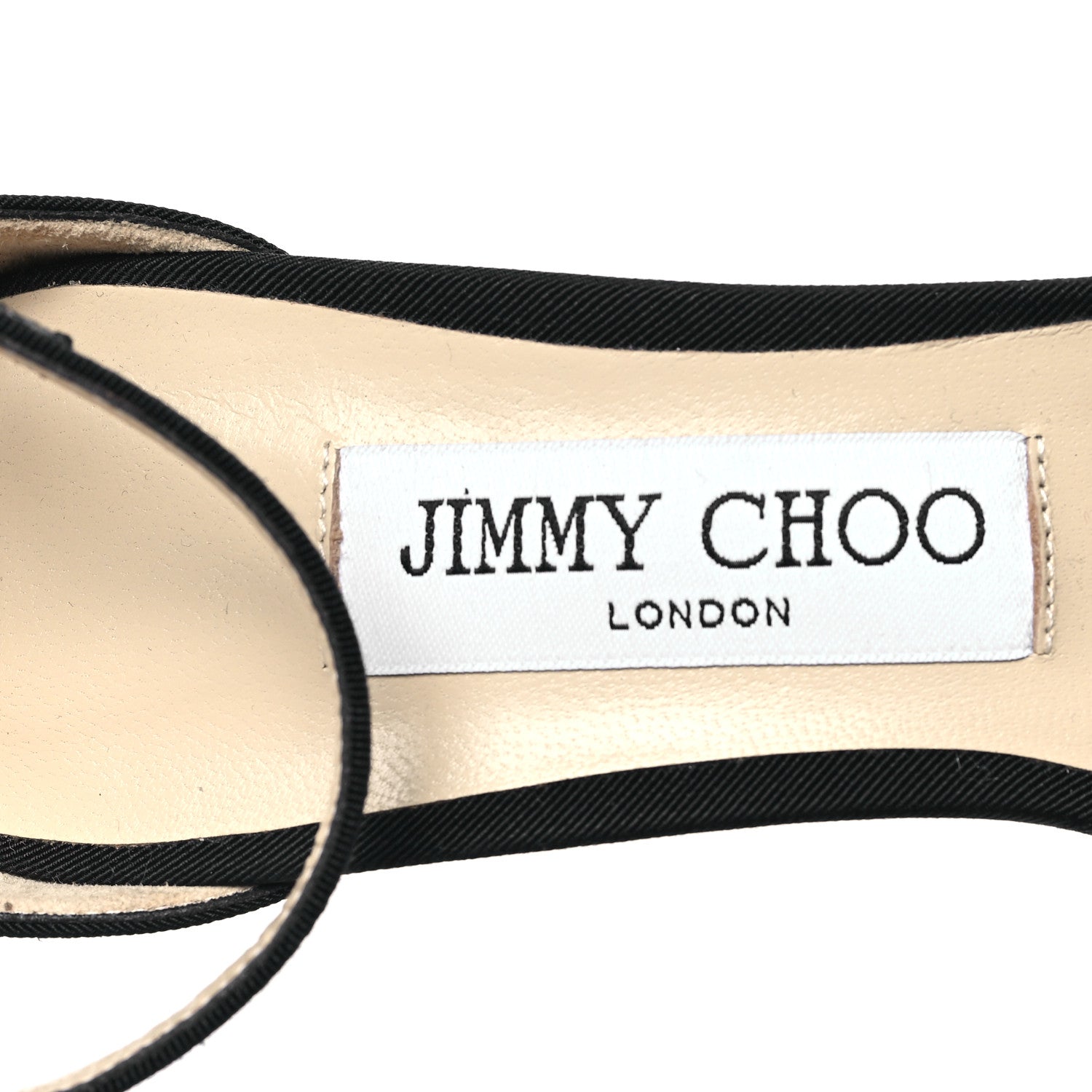 Jimmy Choo Grosgrain Aveline Bow 100 Sandals 37.5 Black 7 of 8