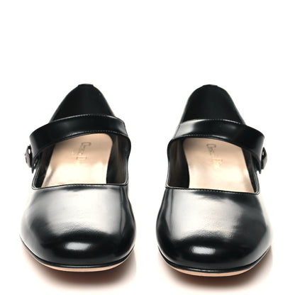 Christian Dior Brushed Calfskin Uniform 30mm Pumps 38.5 Black 2 of 9