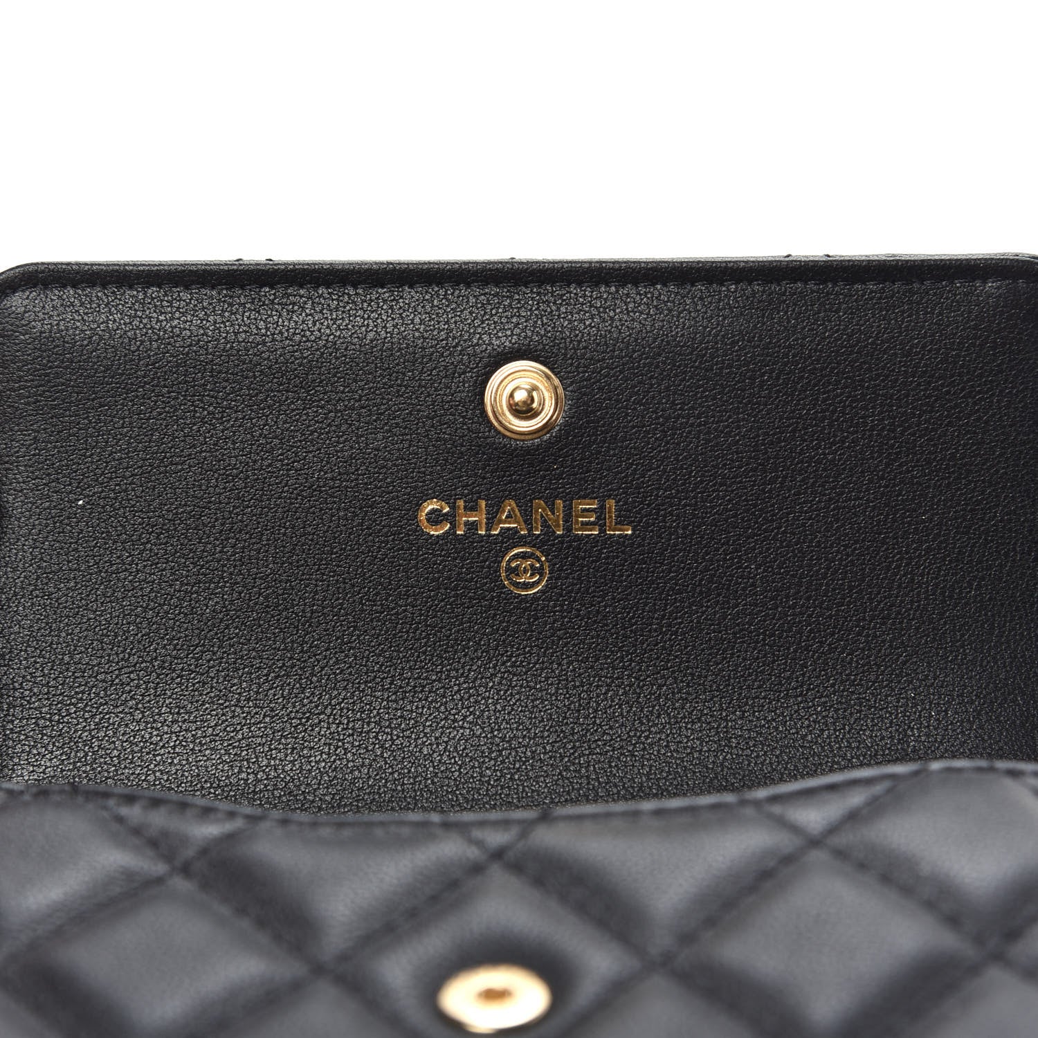 Chanel Calfskin Quilted About Pearls Card Holder Flap With Chain Black 6 of 12