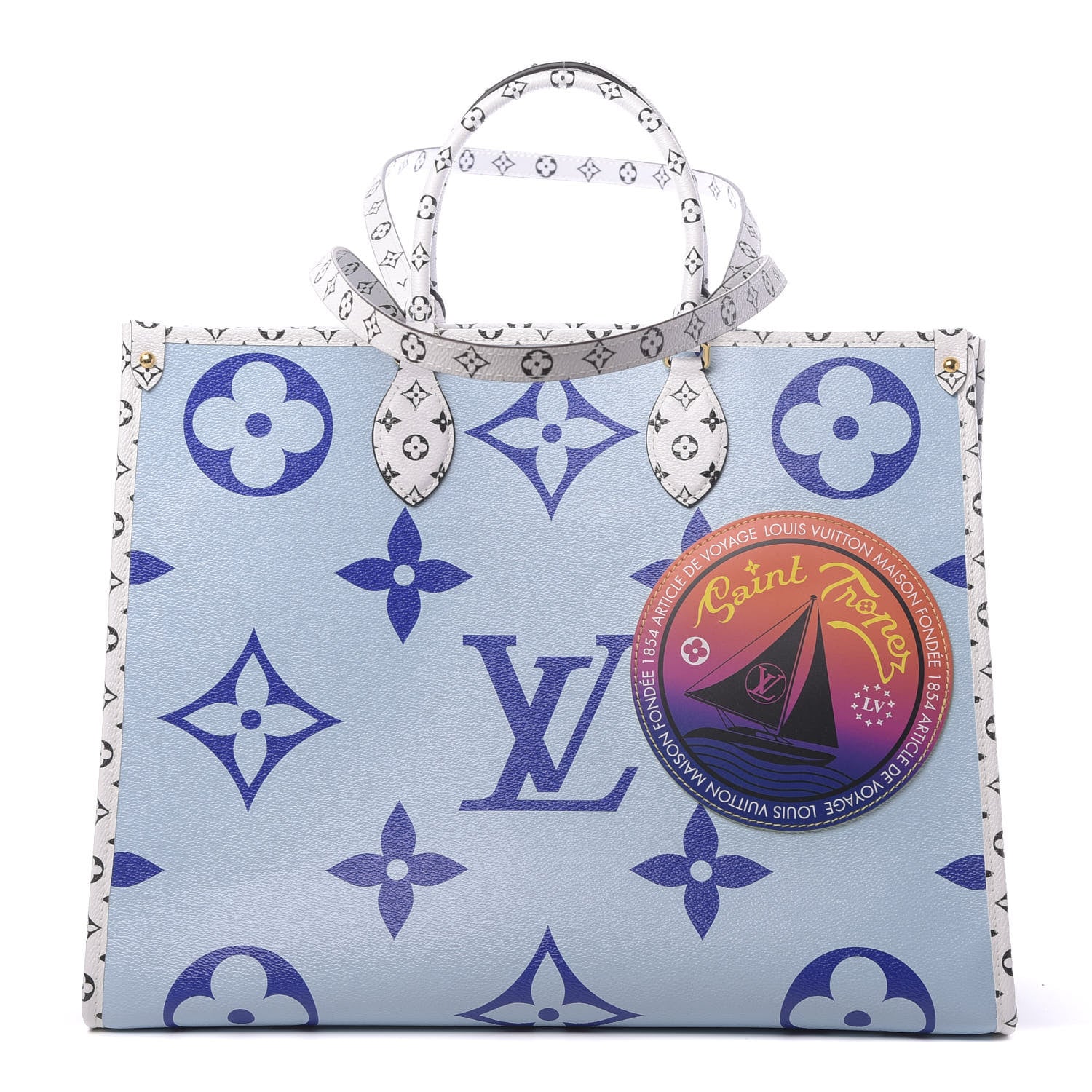 Louis Vuitton Monogram Giant Saint Tropez Onthego Blue 1 of 11