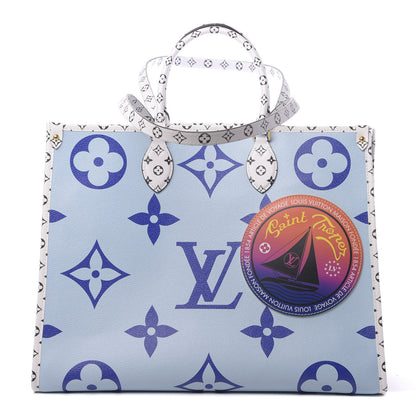Louis Vuitton Monogram Giant Saint Tropez Onthego Blue 1 of 11