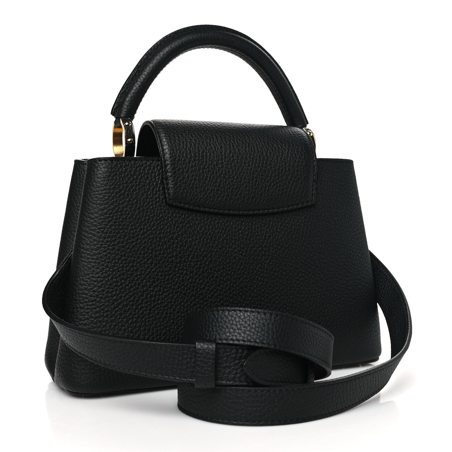 Louis Vuitton Taurillon Capucines BB Black 3 of 9