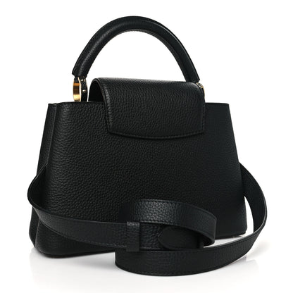 Louis Vuitton Taurillon Capucines BB Black 3 of 9