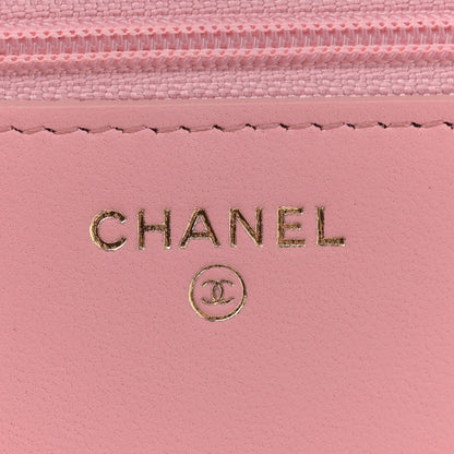 Chanel Lambskin Quilted Trendy CC Wallet On Chain WOC Pink 6 of 11