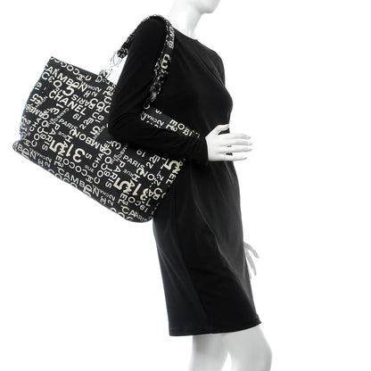 Chanel Canvas 31 Rue Cambon Beach Tote Black 2 of 12