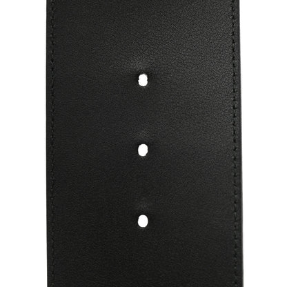 Gucci Moon Calfskin Pearl Double G 70mm Belt 100 40 Black Cream 5 of 8