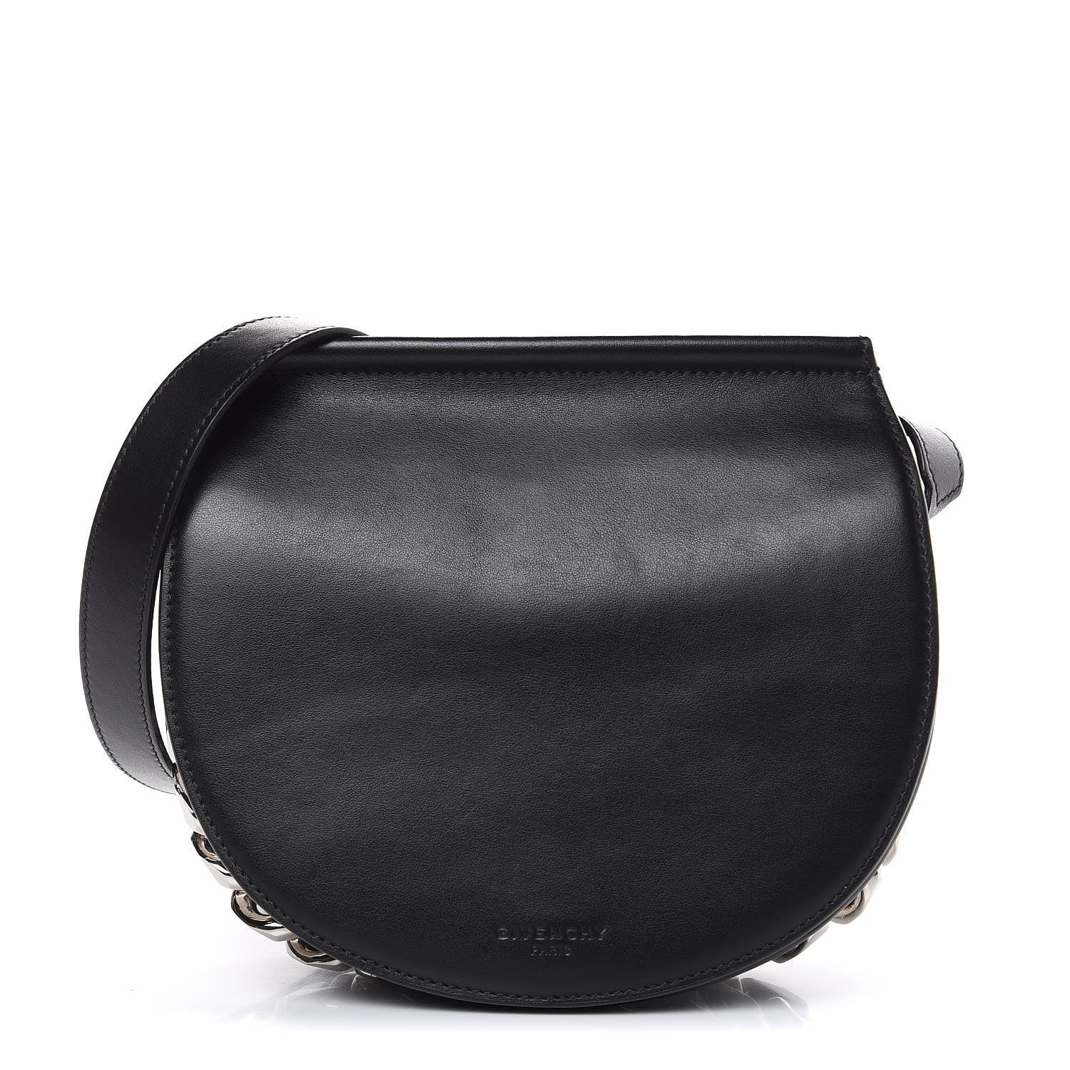 Givenchy Calfskin Mini Infinity Saddle Bag Black 1 of 11