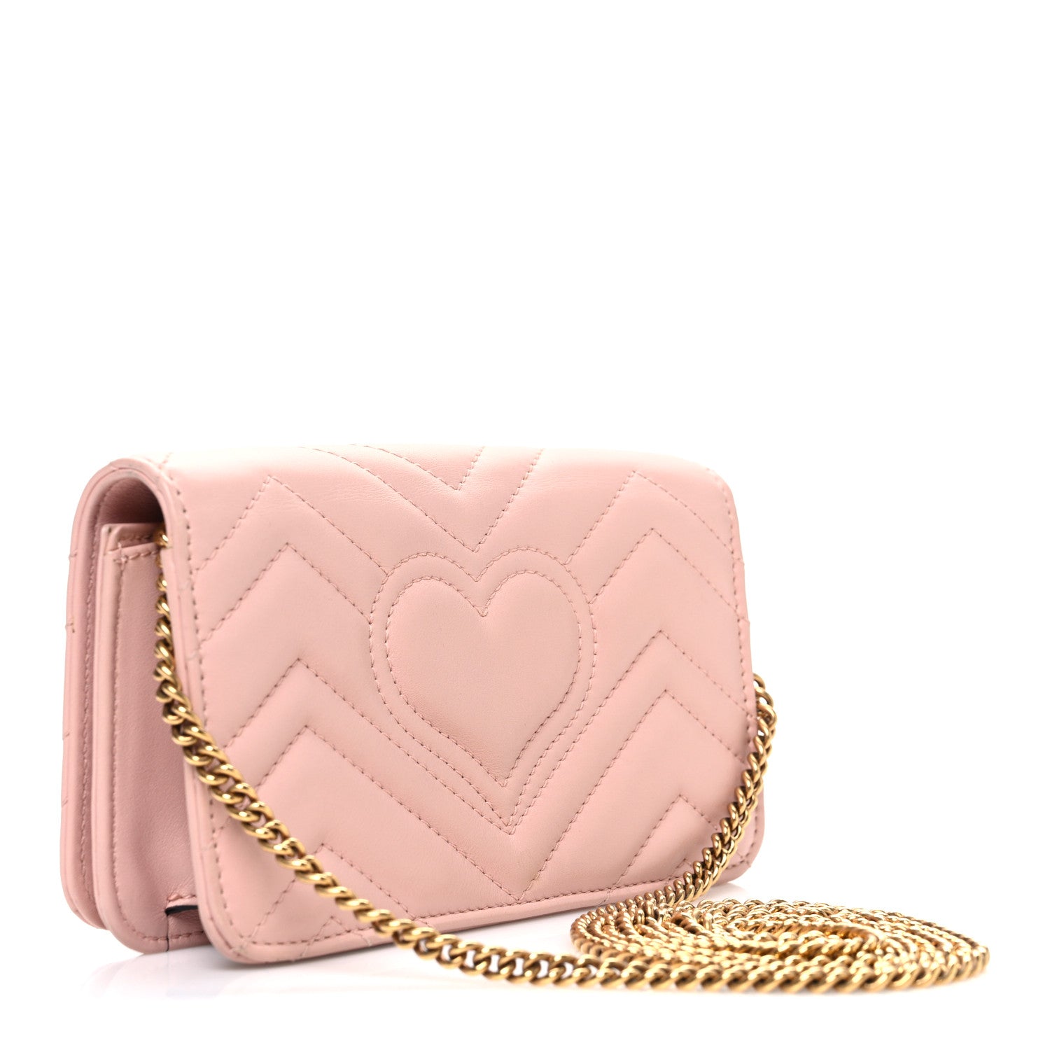 Gucci Calfskin Matelasse GG Marmont Mini Bag  Perfect Pink 3 of 10