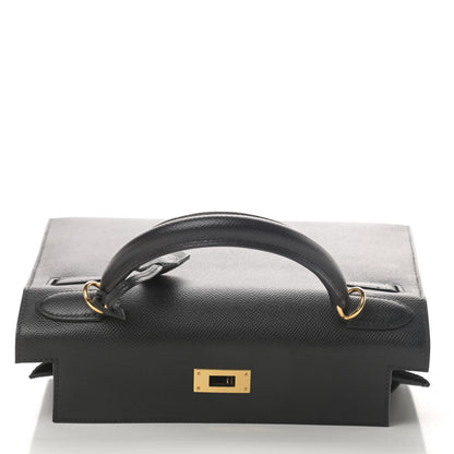 Hermes Epsom Kelly Sellier 28 Black 17 of 40