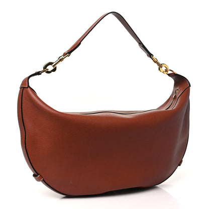 Celine Supple Calfskin Medium Strap Leandre Shoulder Bag Brown 3 of 12