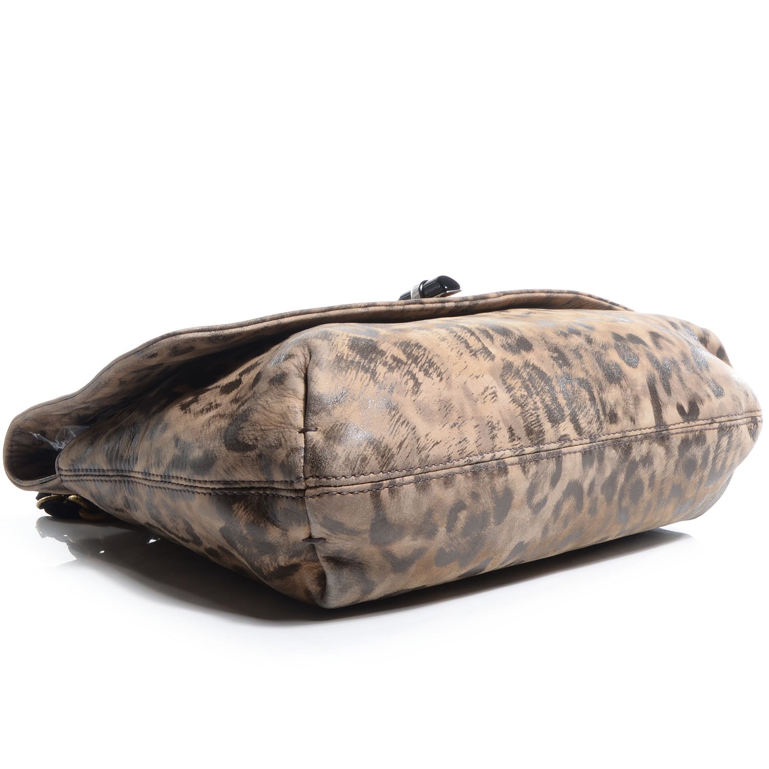 Lanvin Nubuck Happy Medium Leopard Print Shoulder Bag 4 of 9